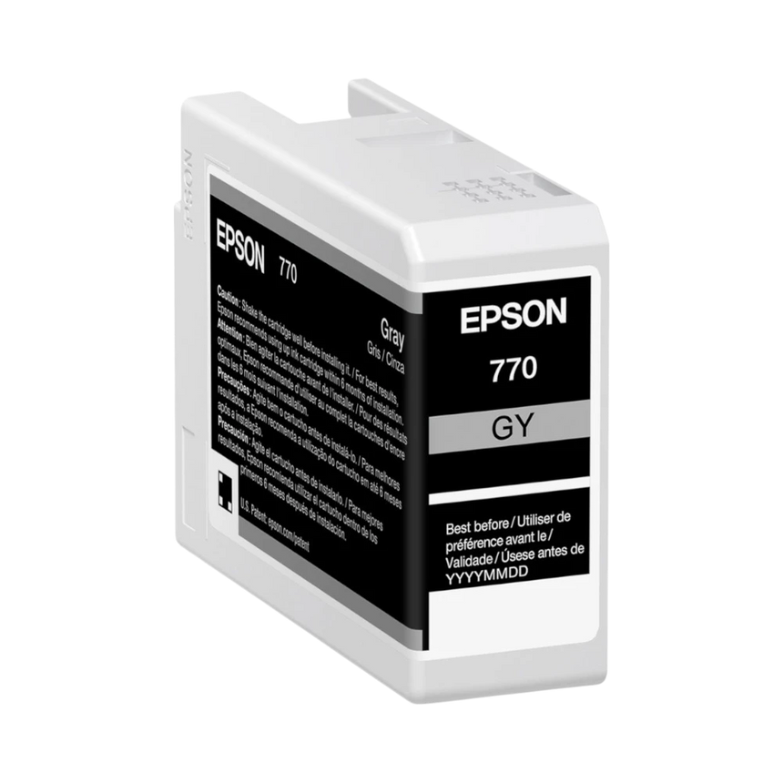 Epson 770 UltraChrome PRO10 Gray Ink Cartridge (25mL) — Being Shipped