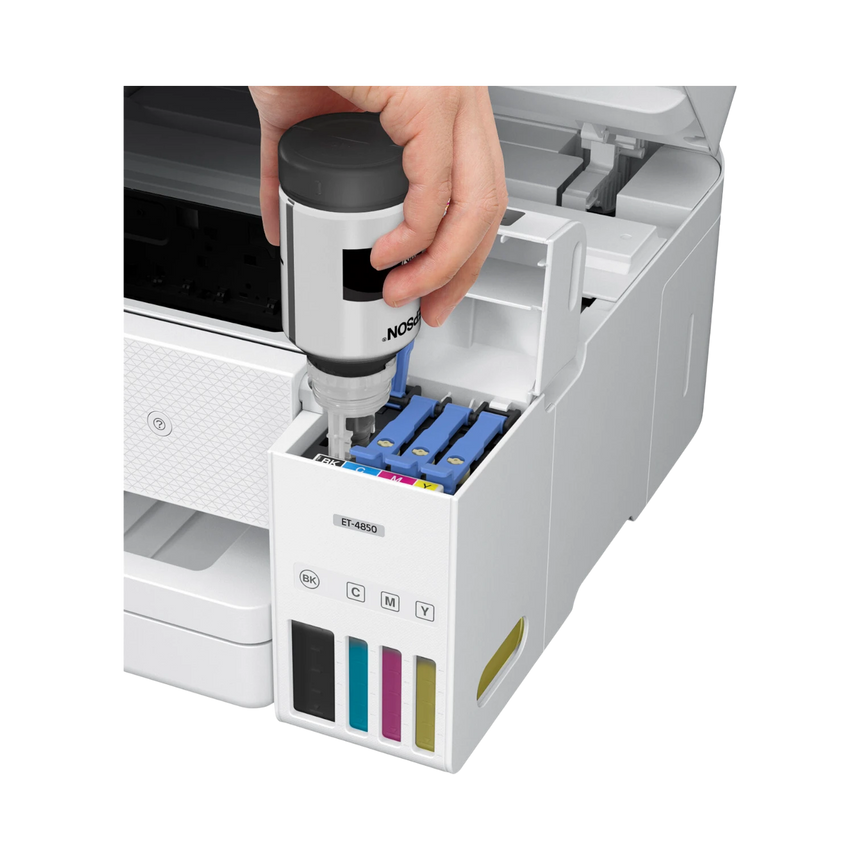 Epson EcoTank ET-4850 All-in-One Cartridge-Free Supertank Printer (White) — Being Shipped