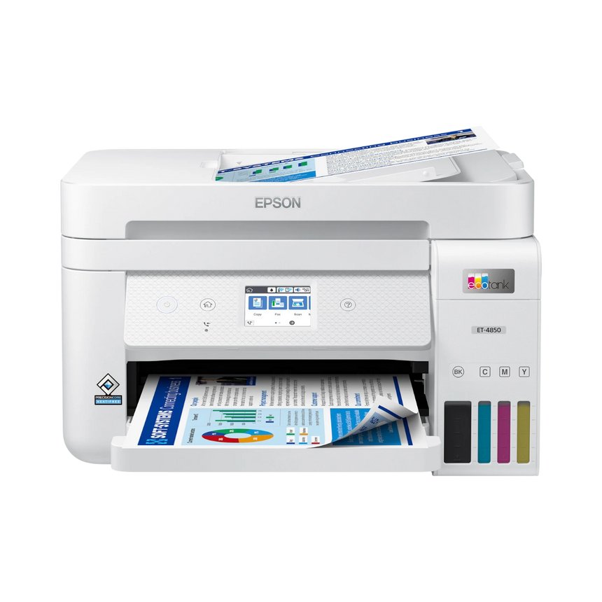 Epson EcoTank ET-4850 All-in-One Cartridge-Free Supertank Printer (White) — Being Shipped