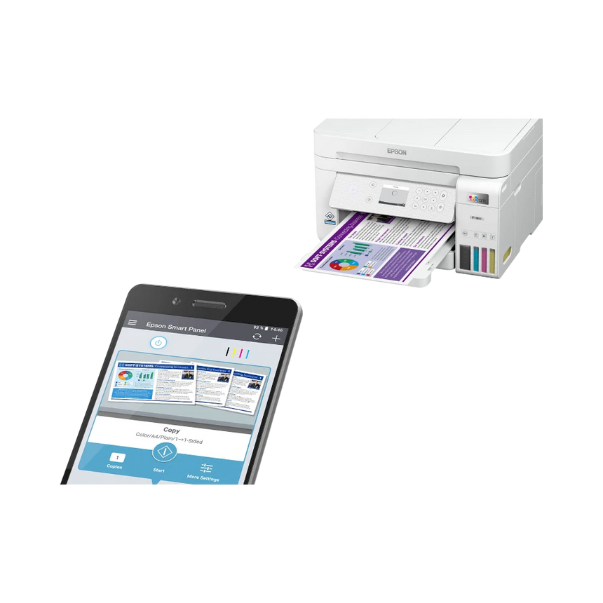 Epson EcoTank ET-3850 Wireless Color All-in-One Cartridge-Free Supertank Printer — Being Shipped