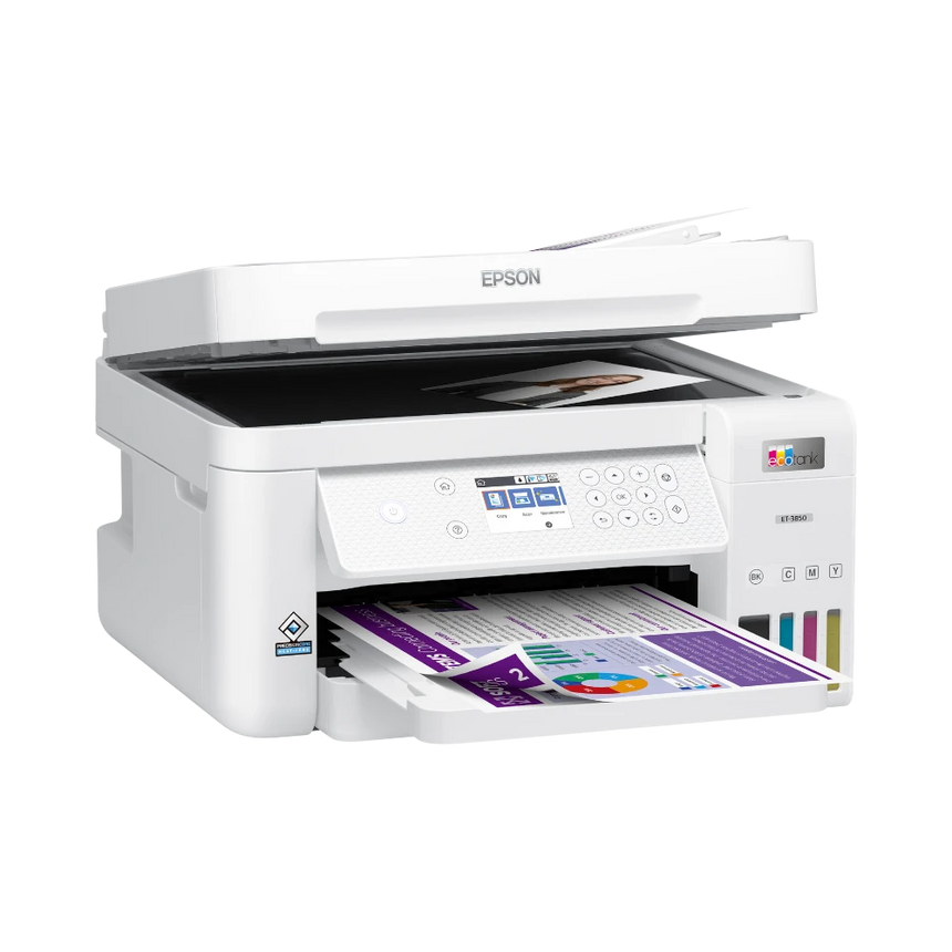 Epson EcoTank ET-3850 Wireless Color All-in-One Cartridge-Free Supertank Printer — Being Shipped
