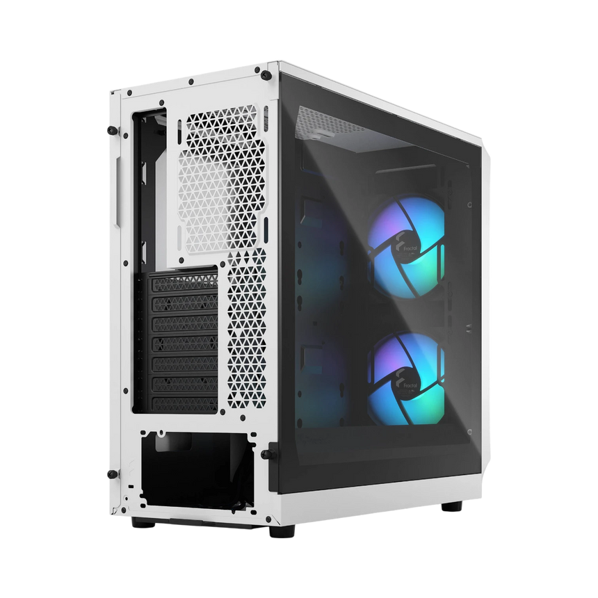 Fractal Design Focus 2 RGB Mid-Tower Case (White, Tempered Glass Window) — Being Shipped