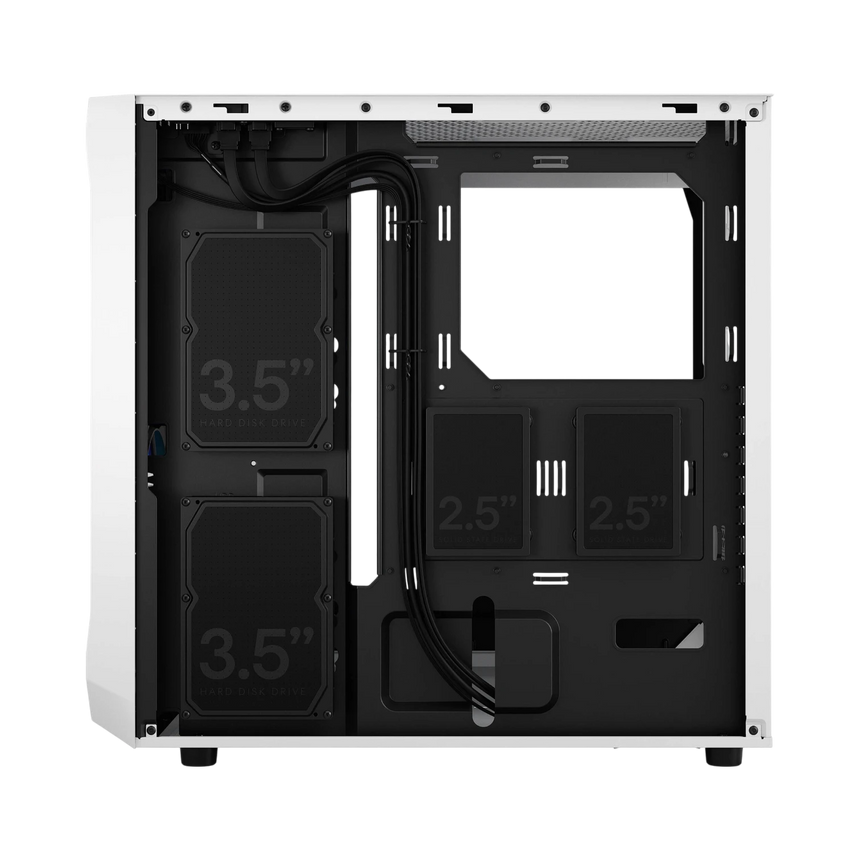 Fractal Design Focus 2 RGB Mid-Tower Case (White, Tempered Glass Window) — Being Shipped
