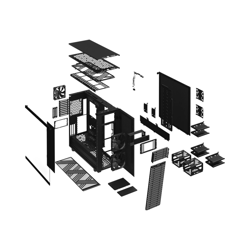 Fractal Design Define 7 XL Full-Tower Case (Black, Dark-Tint Tempered Glass) — Being Shipped