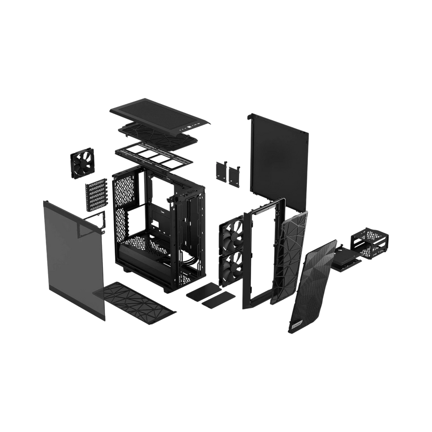 Fractal Design Meshify 2 Compact Mid-Tower Case (Black, Light Tinted Window) — Being Shipped