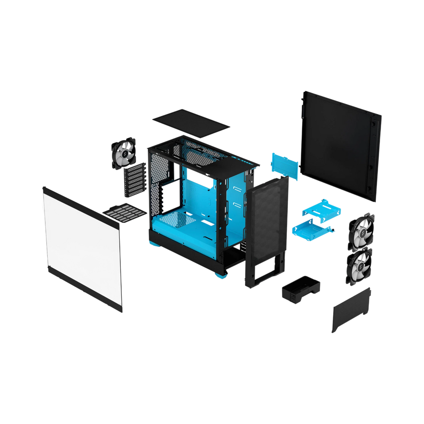 Fractal Design Pop Air RGB Mid-Tower Case (Cyan Core) — Being Shipped