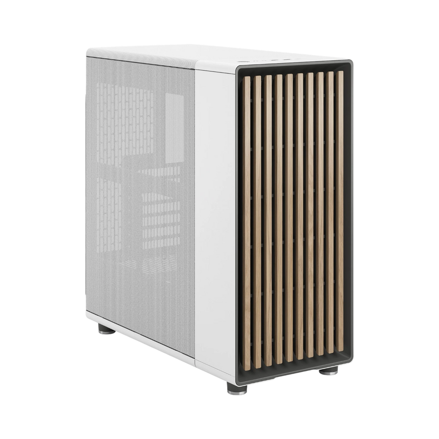 Fractal Design North Mid-Tower Case with Mesh Side Panel (Chalk White) — Being Shipped