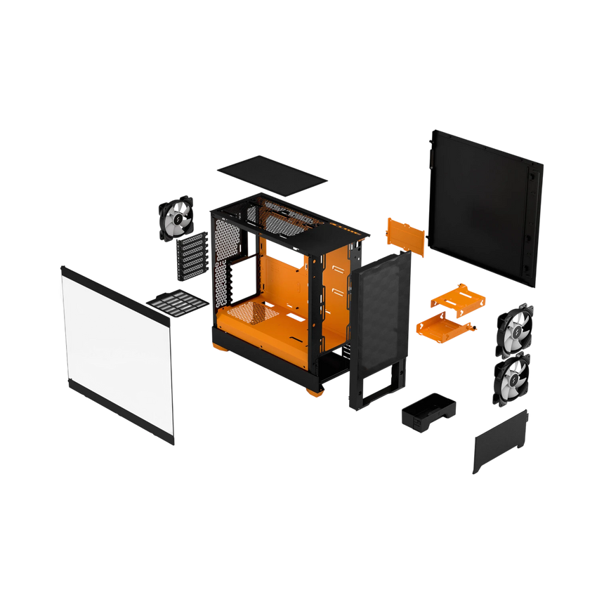 Fractal Design Pop Air RGB Mid-Tower Case (Orange Core) — Being Shipped