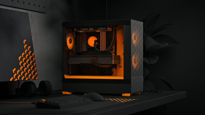 Fractal Design Pop Air RGB Mid-Tower Case (Orange Core) — Being Shipped