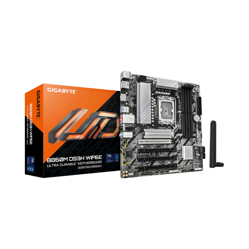 Gigabyte B860M DS3H WIFI6E LGA 1851 Micro-ATX Motherboard — Being Shipped