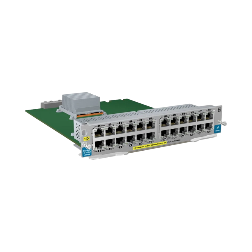 HPE J9534A 24-Port GIG-T PoE+ V2 ZL Gigabit Ethernet Module — Being Shipped