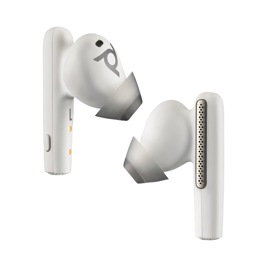 Poly Voyager Free 60+ UC Earbuds (White Sand) — Being Shipped