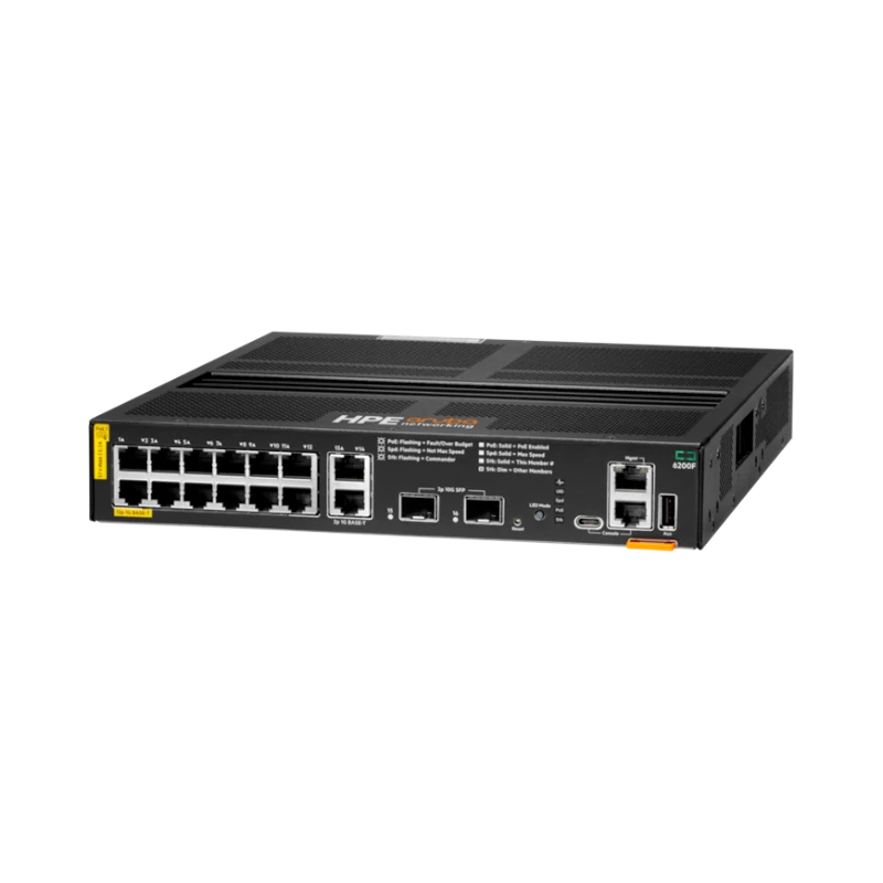 Aruba Networking CX 6200F 12G Class4 PoE 2G/2SFP+ 139W Switch — Being Shipped