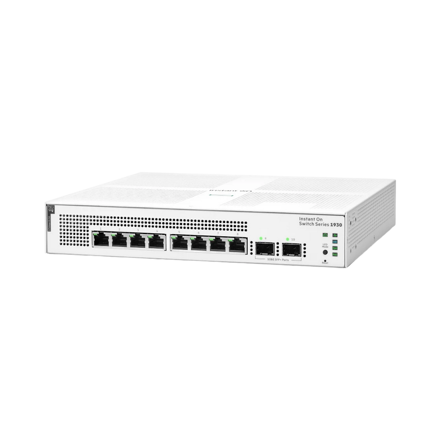HPE Instant On 1930 8-Port Gigabit PoE+ Compliant Managed Switch with SFP — Being Shipped