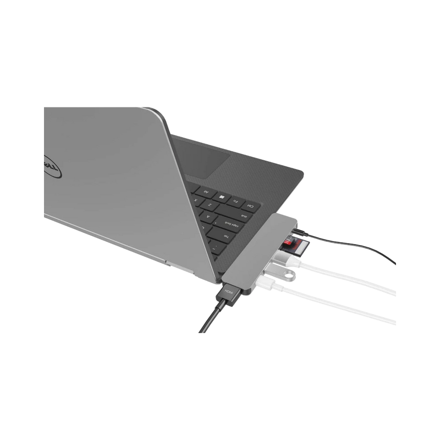 Hyper HyperDrive Solo 2-Port USB 3.1 Gen 1 Type-A Hub with HDMI, USB Type-C, microSD, SD, & 3.5mm Audio (Gray) — Being Shipped