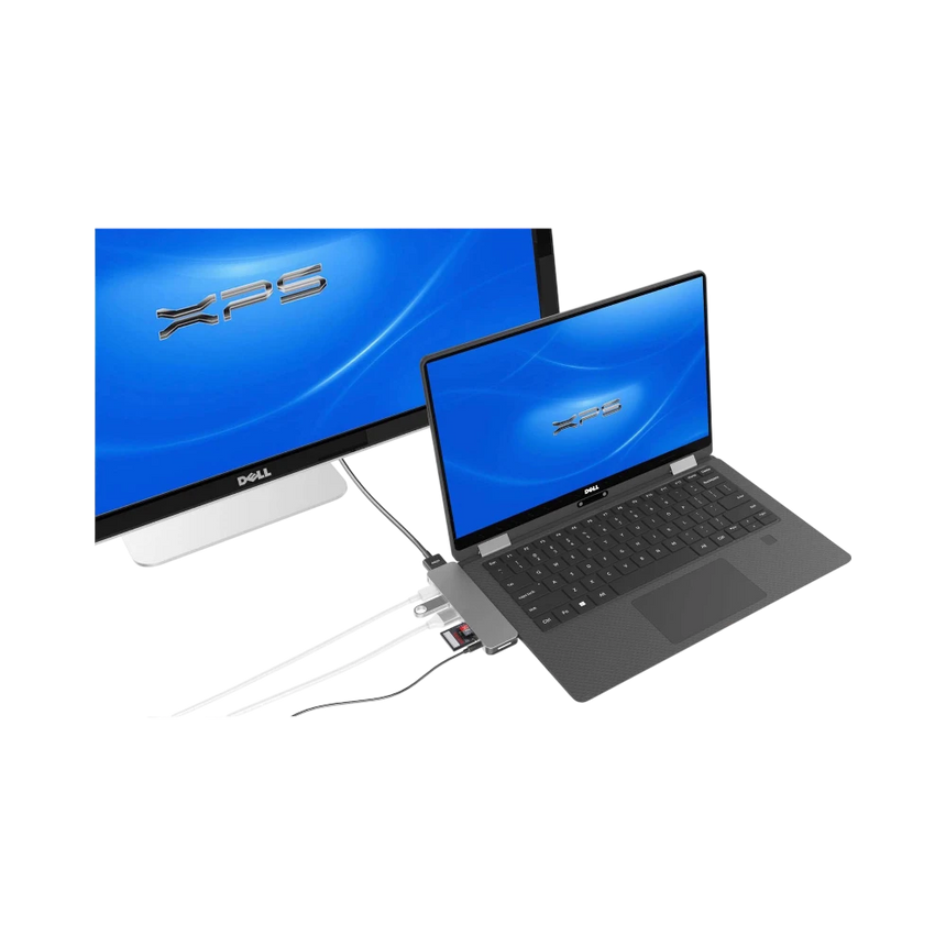 Hyper HyperDrive Solo 2-Port USB 3.1 Gen 1 Type-A Hub with HDMI, USB Type-C, microSD, SD, & 3.5mm Audio (Gray) — Being Shipped