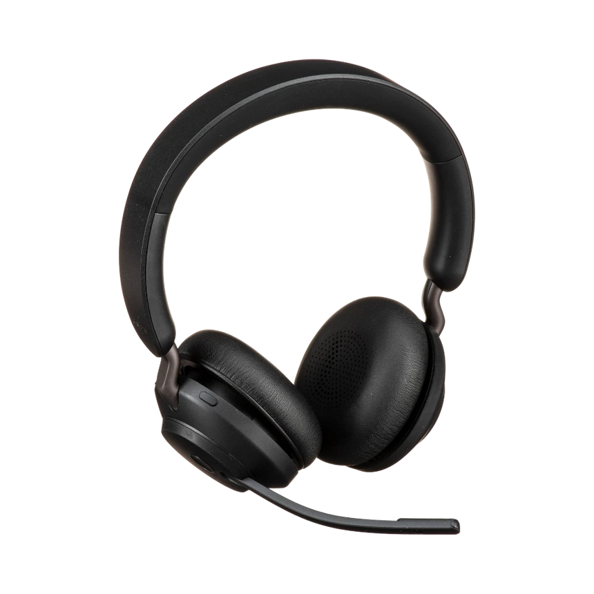 Jabra Evolve2 65 Stereo Wireless On-Ear Headset with Stand (Unified Communication, USB Type-C, Black) — Being Shipped