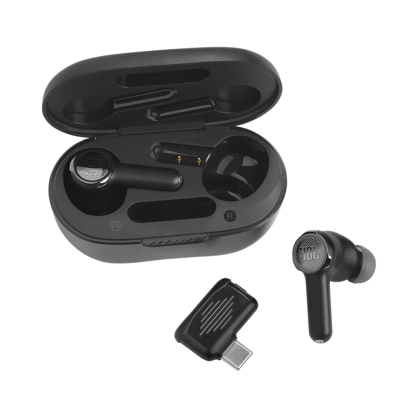 JBL Quantum TWS True Wireless Noise-Canceling In-Ear Gaming Headphones (Black) — Being Shipped