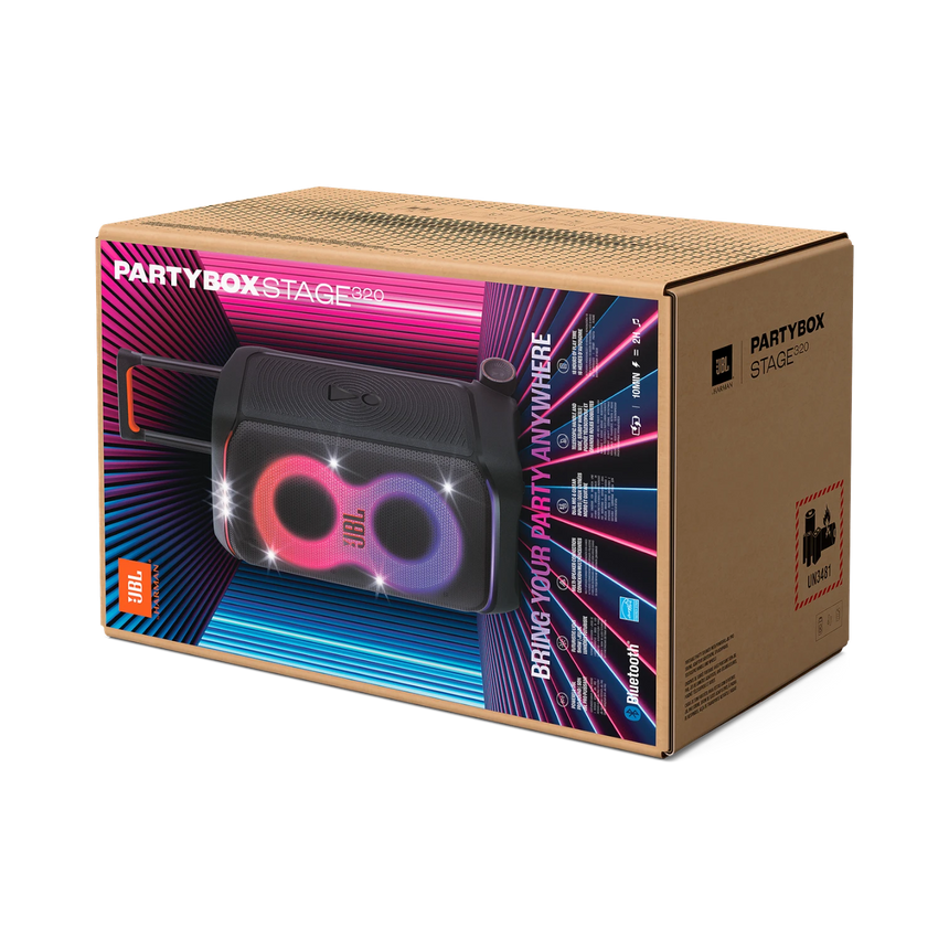 JBL PartyBox Stage 320 240W Wireless Party Speaker (Black) — Being Shipped
