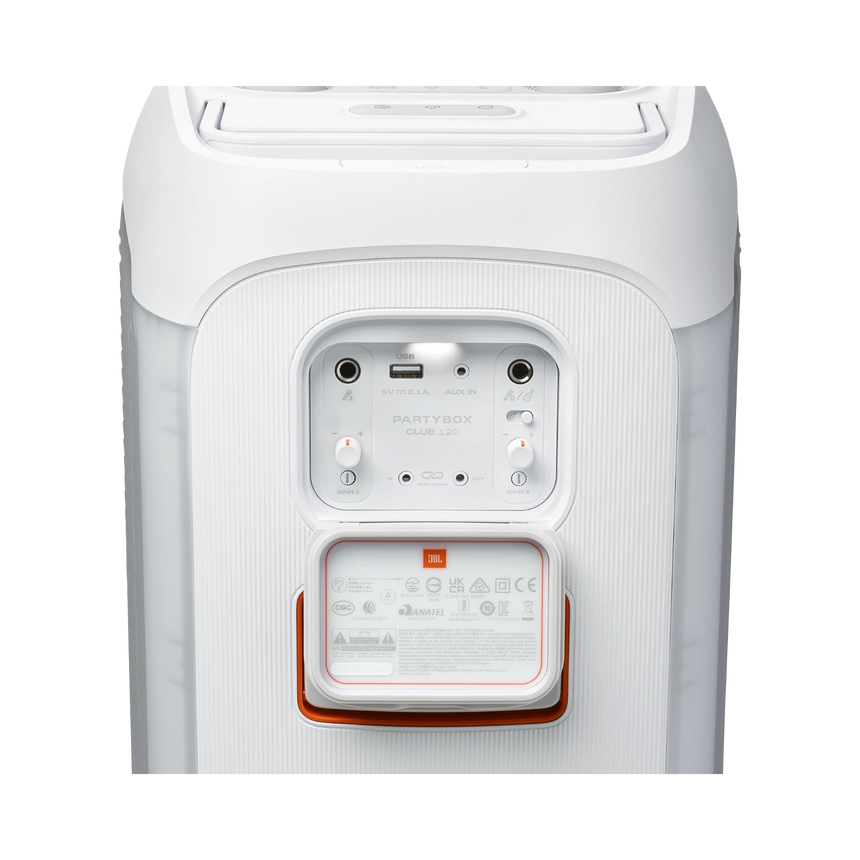 JBL PartyBox Club 120 160W Wireless Party Speaker (White) — Being Shipped