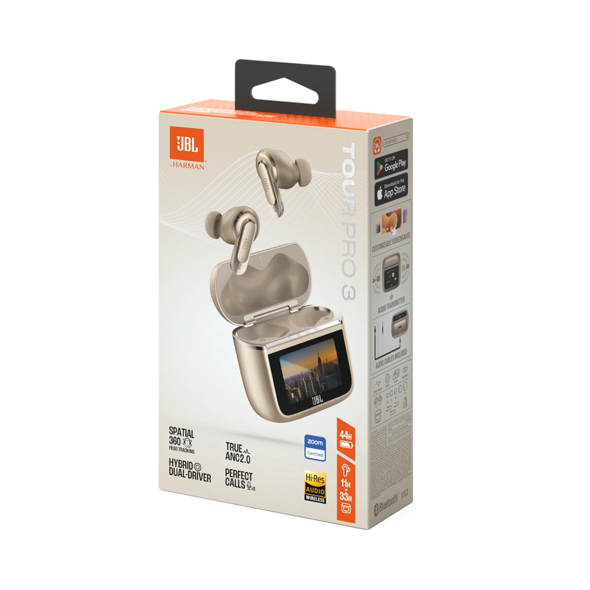 JBL Tour Pro 3 True Wireless Noise-Canceling Earbuds (Latte) — Being Shipped