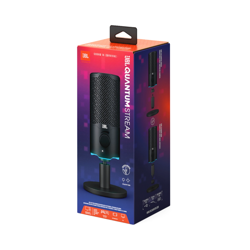 JBL Quantum Stream Dual-Pattern USB Microphone — Being Shipped