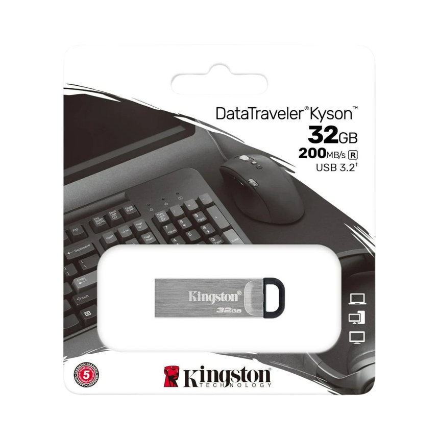Kingston DataTraveler Kyson Metal High Performance 32GB USB 3.2 Flash Drive — Being Shipped