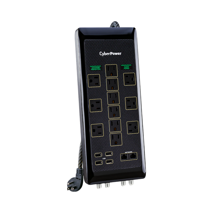 CyberPower PBJ5UC Advanced 12 Outlet Surge Protector with USB — Being Shipped