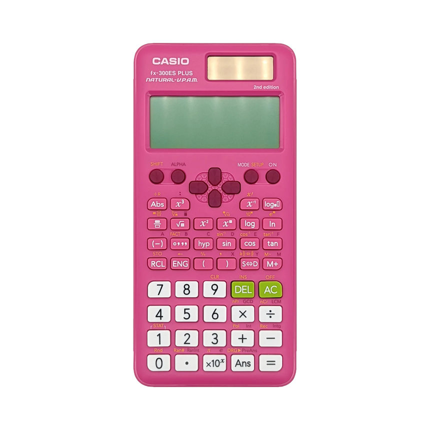 Casio 2nd Edition 16-Digit Solar Powered Scientific Calculator (Pink) — Being Shipped