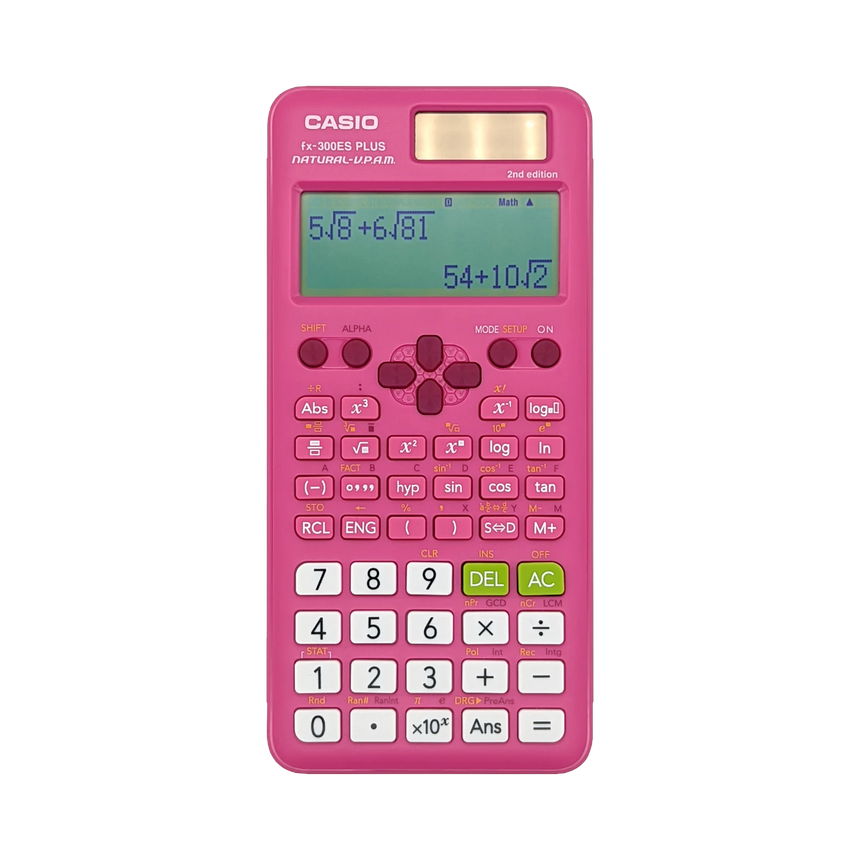 Casio 2nd Edition 16-Digit Solar Powered Scientific Calculator (Pink) — Being Shipped