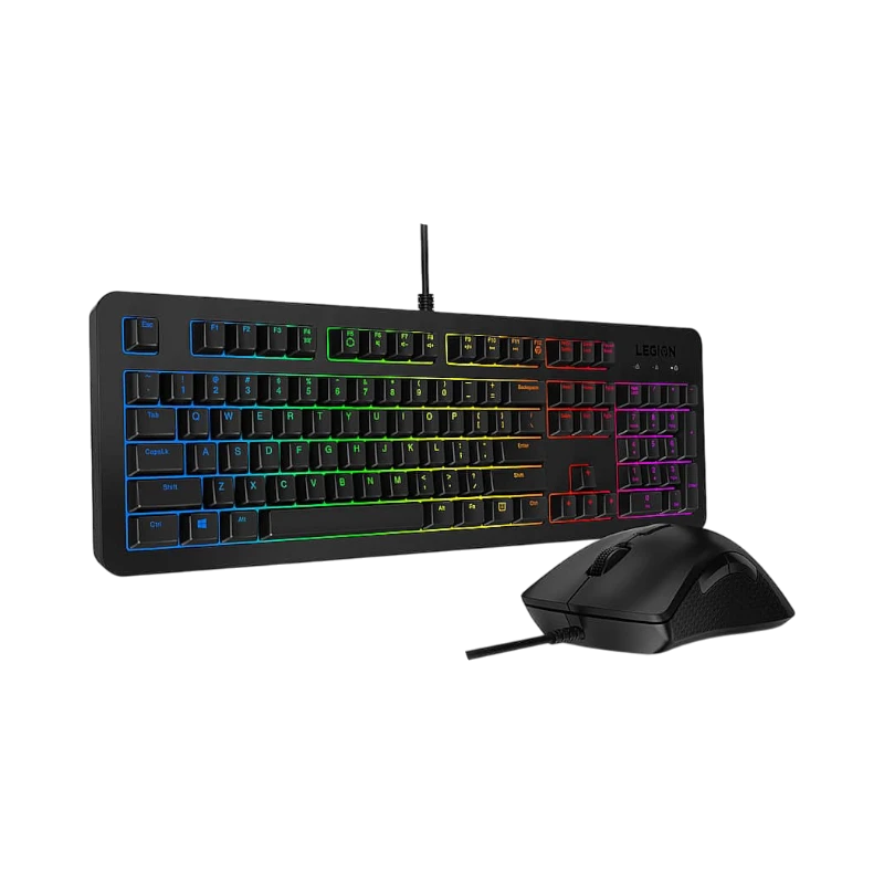 Lenovo Legion KM300 Full-size Wired RGB Gaming Keyboard & Optical Mouse Gaming Bundle — Being Shipped