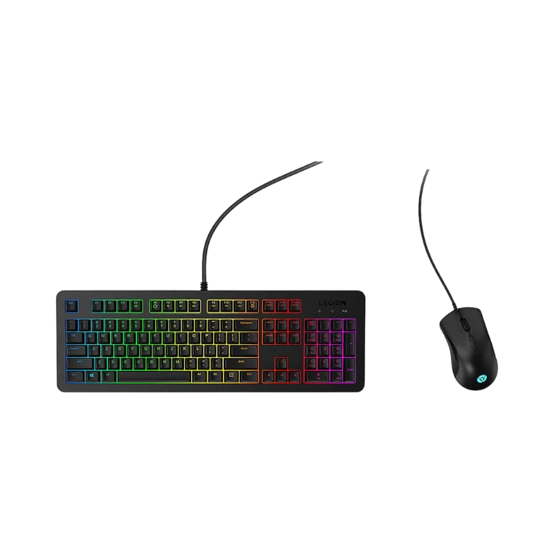 Lenovo Legion KM300 Full-size Wired RGB Gaming Keyboard & Optical Mouse Gaming Bundle — Being Shipped