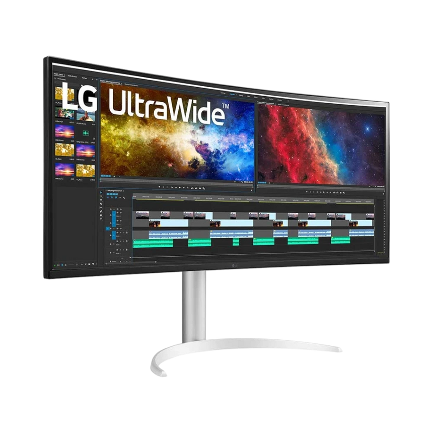 LG 38BP85C-W 37.5" 21:9 60Hz FreeSync 4K IPS Curved Monitor (Black & White) — Being Shipped