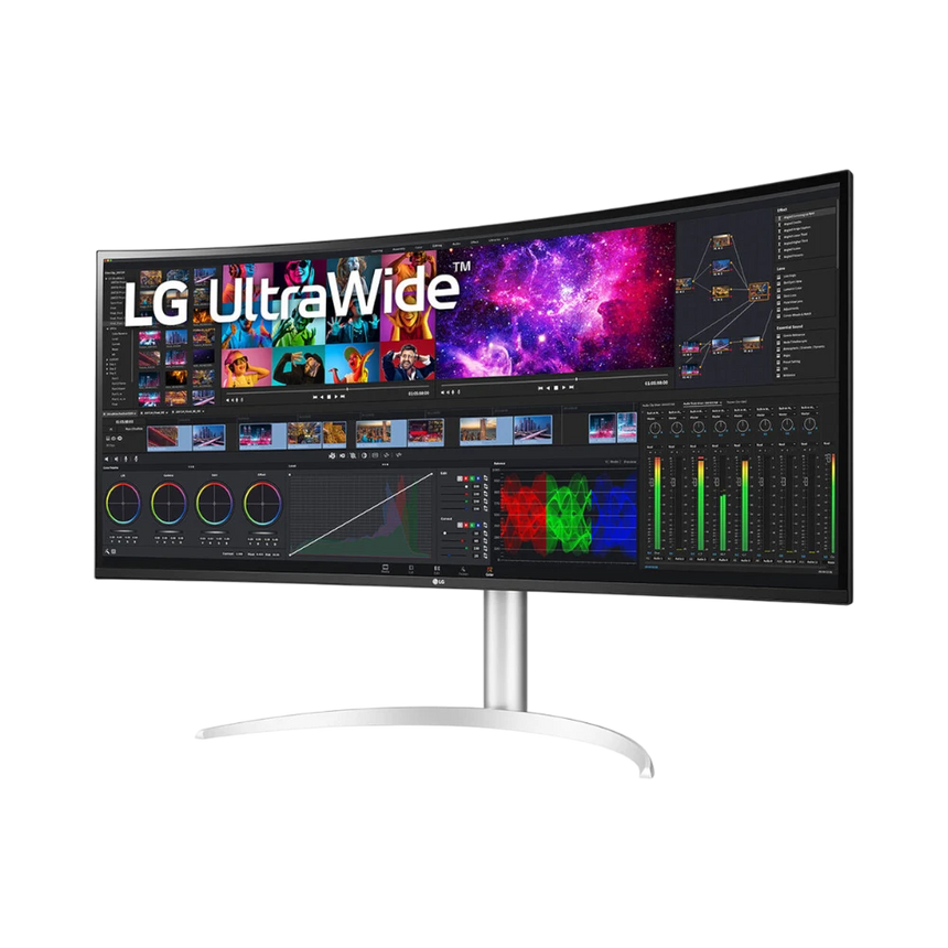 LG UltraWide 40WP95C-W 39.7" 21:9 72Hz FreeSync 5K2K HDR IPS Curved Monitor (Silver) — Being Shipped