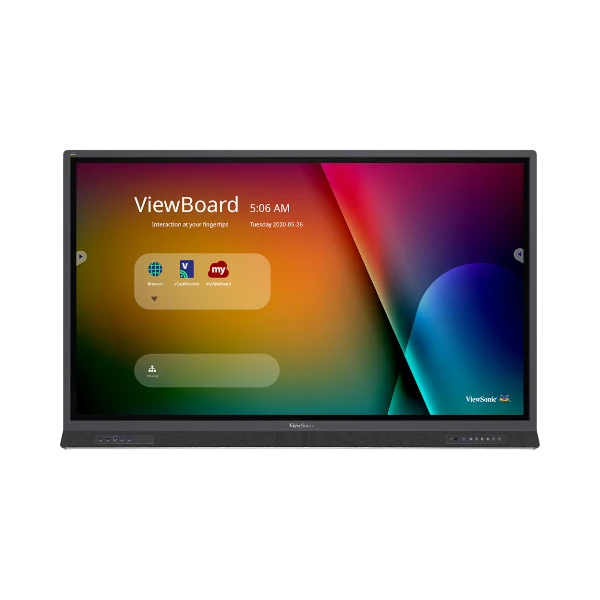 ViewSonic IFP6552-1C-C1 65" UHD 4K ViewBoard Interactive Flat Panel Bundle with Chromebox, Wi-Fi Module & Wall Mount — Being Shipped