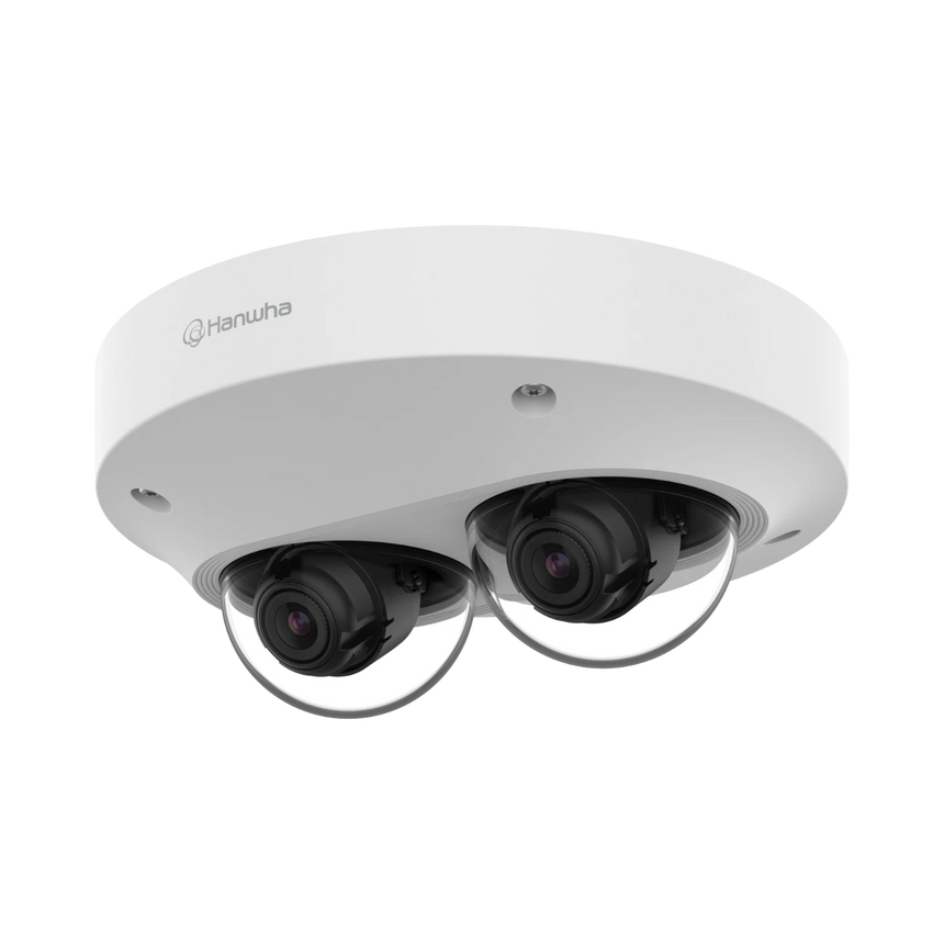 Hanwha Vision PNM-7002VD 2MP 2-Sensor Outdoor Multidirectional Network Dome Camera (No Lens) — Being Shipped