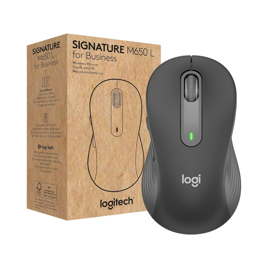 Logitech Signature M650 L Business Wireless Mouse — Being Shipped