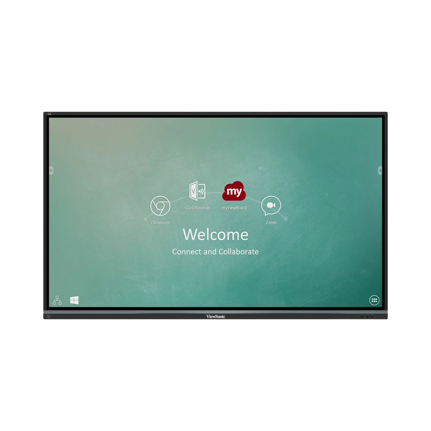 ViewSonic ViewBoard IFP8650 86" Class 4K UHD Commercial Smart Touchscreen LED Bundle with Wi-Fi Module & Trolley Cart — Being Shipped