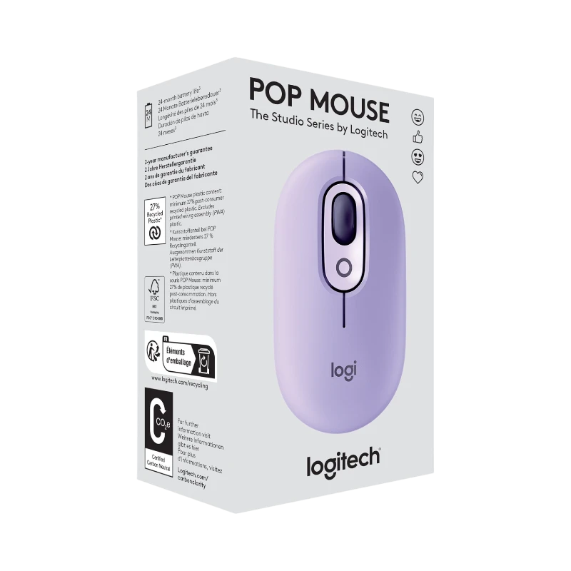 Logitech POP Silent Wireless Bluetooth Mouse (Cosmos) — Being Shipped