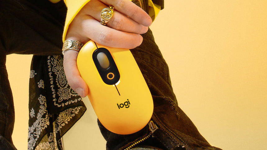 Logitech POP Silent Wireless Bluetooth Mouse (Blast Yellow) — Being Shipped