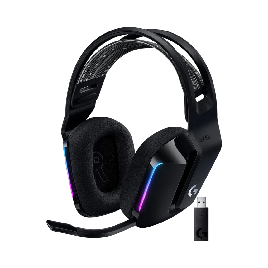 Logitech G G733 LIGHTSPEED Wireless RGB Gaming Headset (Black) — Being Shipped