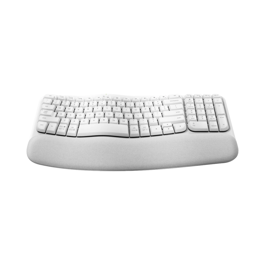 Logitech Wave Keys Wireless Ergonomic Keyboard (Off-White) — Being Shipped