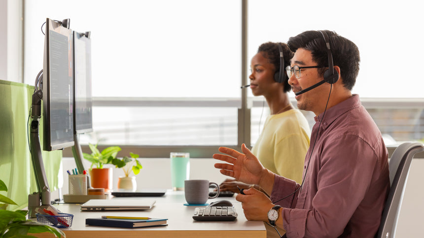 Logitech H570e Wired USB Headset (Mono, USB-A) — Being Shipped