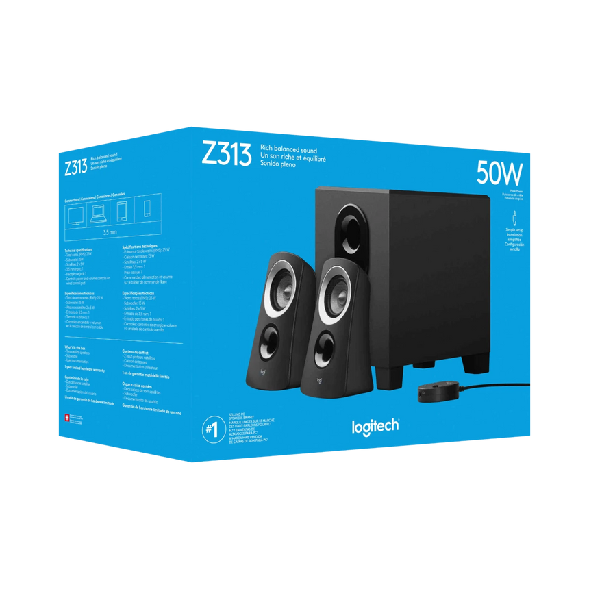 Logitech Z313 Speaker System with Subwoofer — Being Shipped