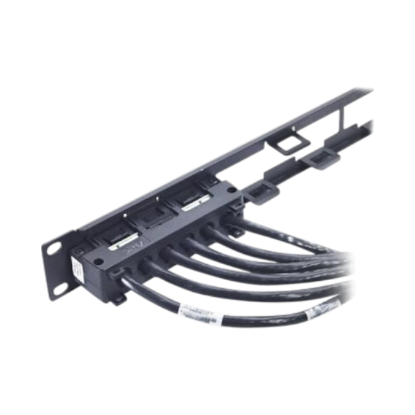 APC Data Distribution Cable, CAT6 UTP CMR 6XRJ-45 Black, 23FT (7.0M) — Being Shipped