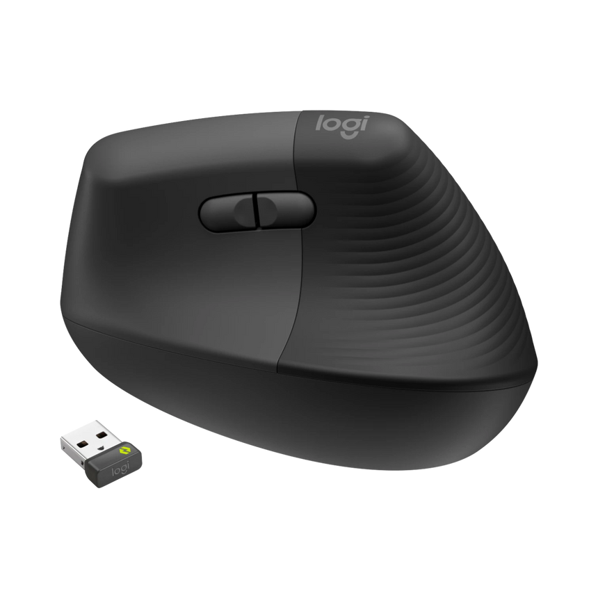 Logitech Lift Vertical Ergonomic Wireless Mouse for Business (Graphite) — Being Shipped