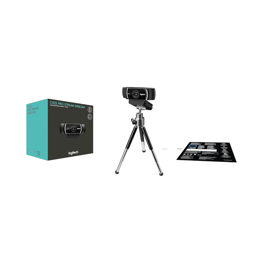 Logitech - C922 Pro Stream 1080 Video Streaming Webcam — Being Shipped
