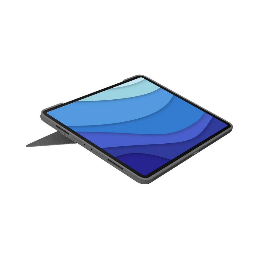 Logitech Combo Touch Backlit Keyboard Case for Apple 12.9" iPad Pro 5th & 6th Gen (Oxford Gray) — Being Shipped