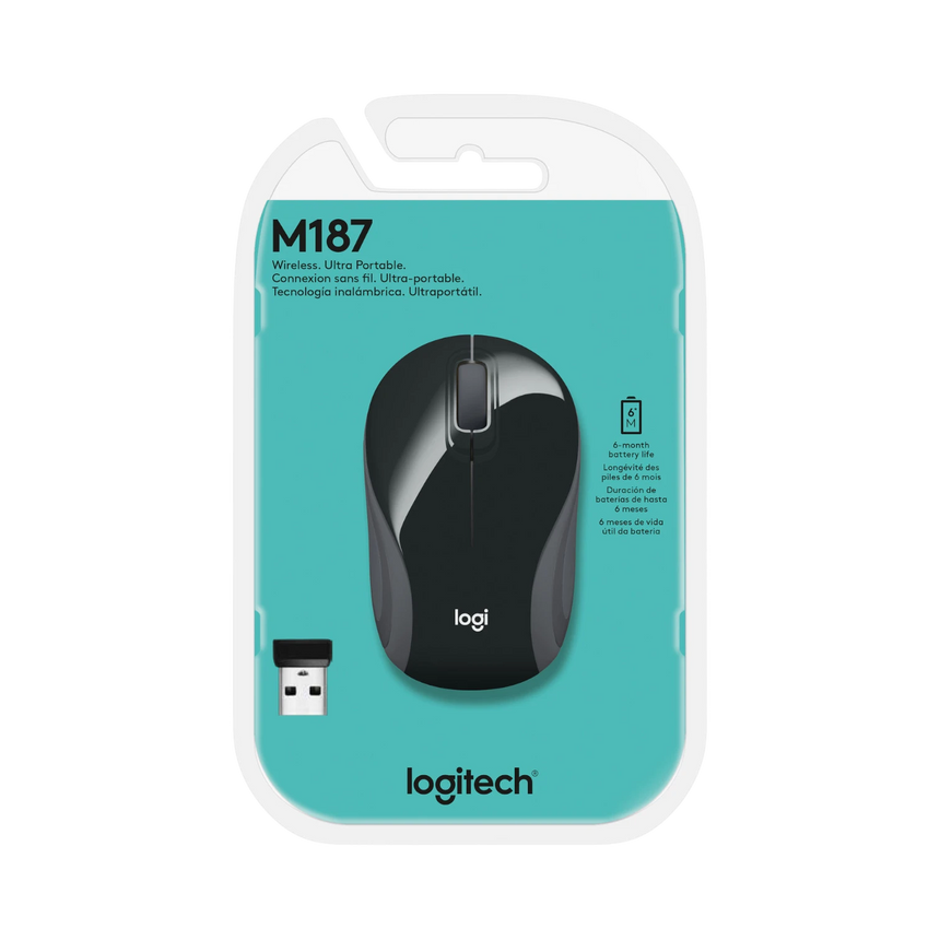Logitech M187 Wireless Ultra Portable Mouse (Black) — Being Shipped