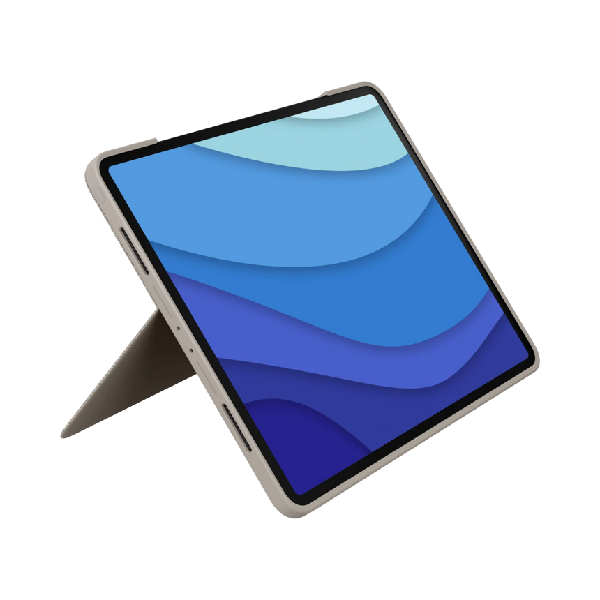 Logitech Combo Touch Backlit Keyboard Case for Apple 12.9" iPad Pro 5th & 6th Gen (Sand) — Being Shipped